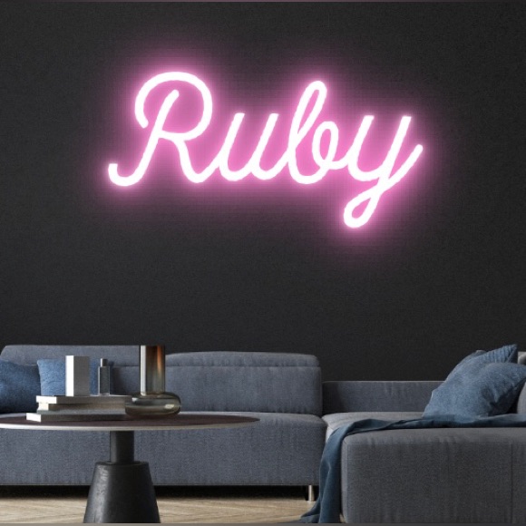 Custom “Ruby” Neon Sign